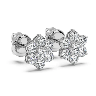 18K White Gold Saskia Earrings