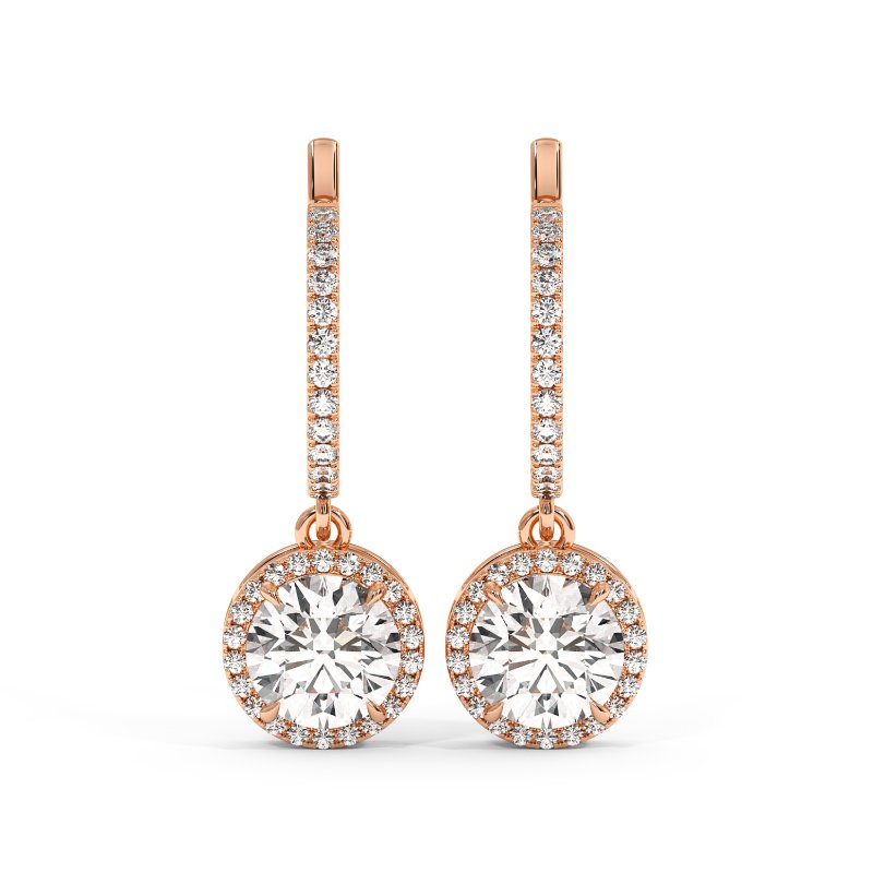 18K Rose Gold Helena Earrings