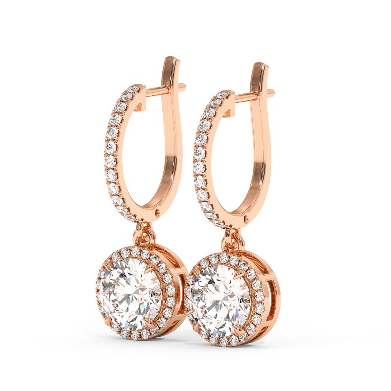 18K Rose Gold Helena Earrings