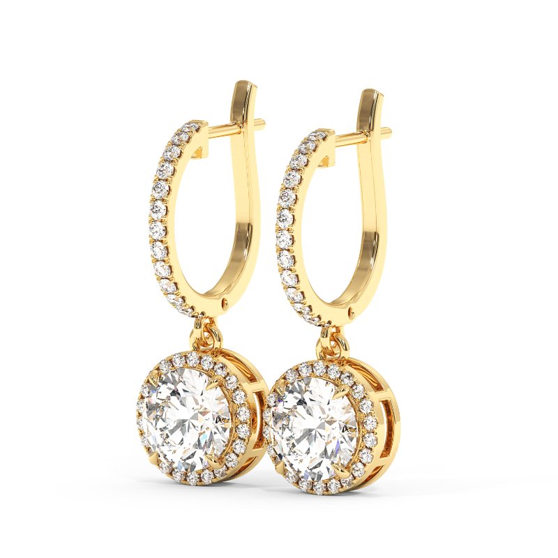 18K Yellow Gold Helena Earrings