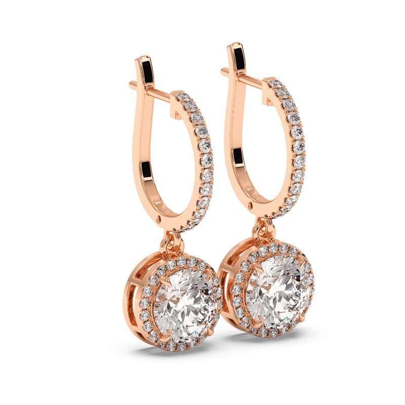 18K Rose Gold Helena Earrings