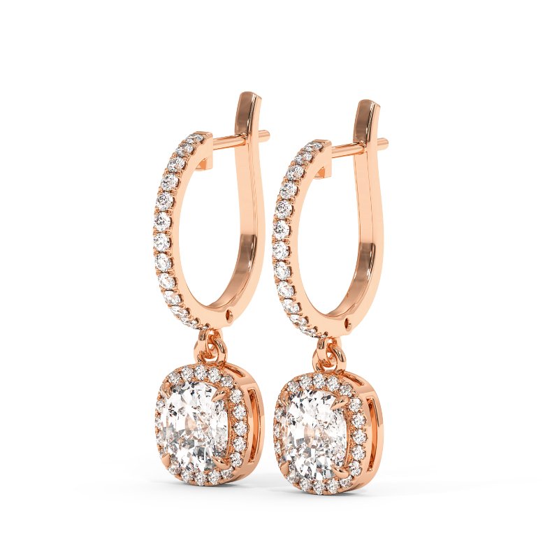 18K Rose Gold Helena Earrings