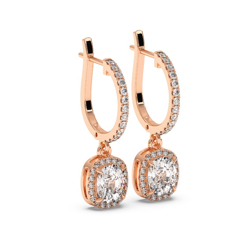 18K Rose Gold Helena Earrings