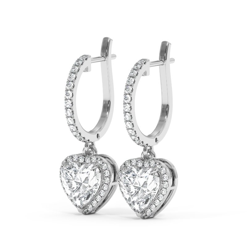 18K White Gold Helena Earrings