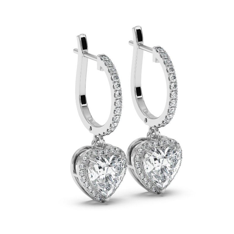 18K White Gold Helena Earrings