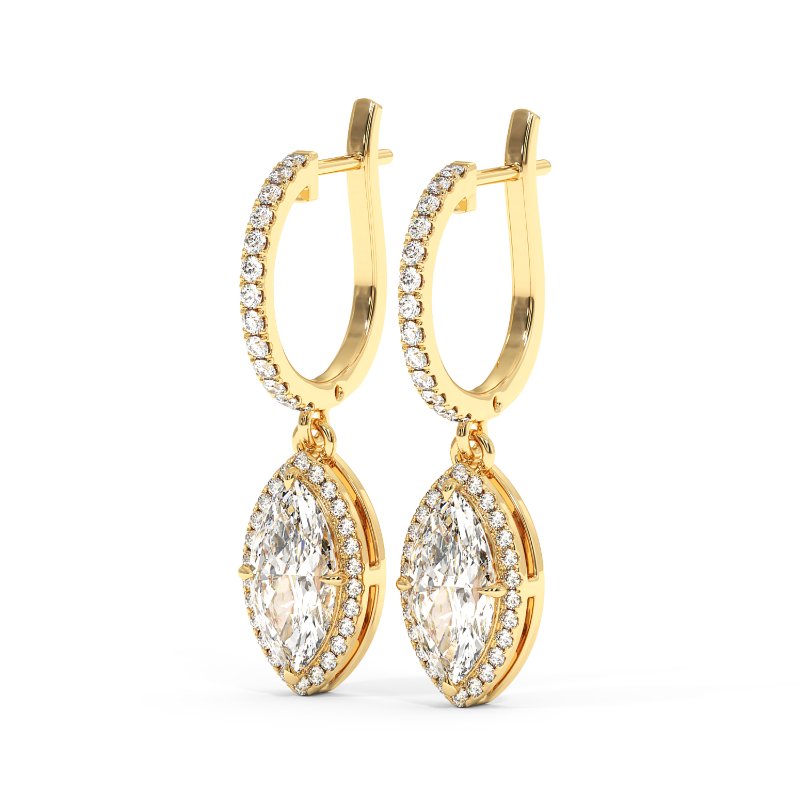 18K Yellow Gold Helena Earrings