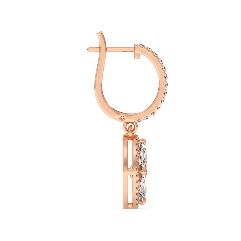 18K Rose Gold Helena Earrings