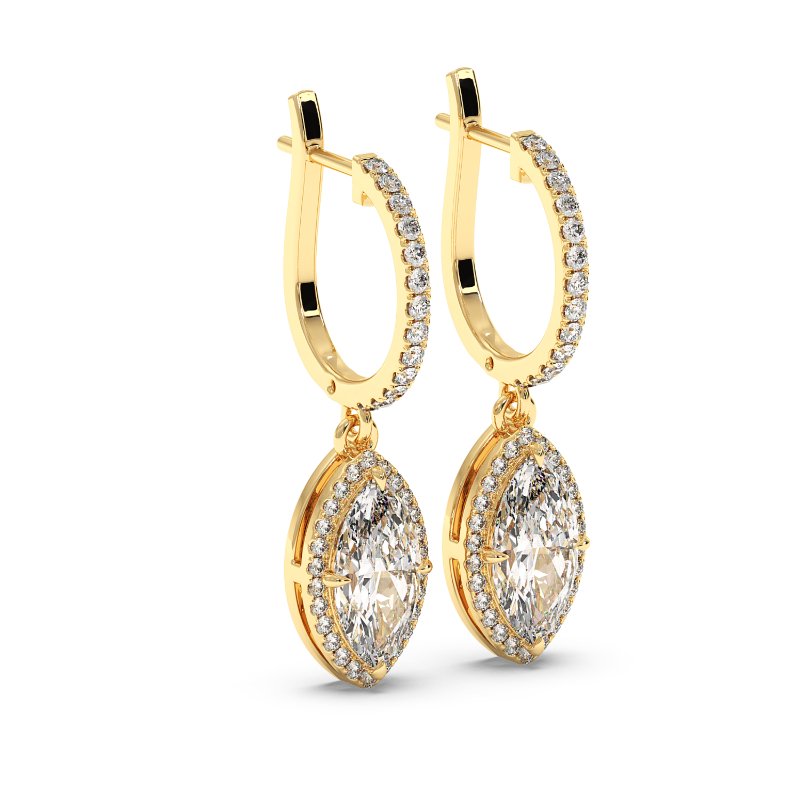 18K Yellow Gold Helena Earrings