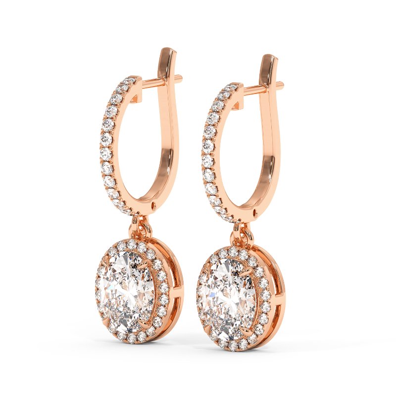 18K Rose Gold Helena Earrings