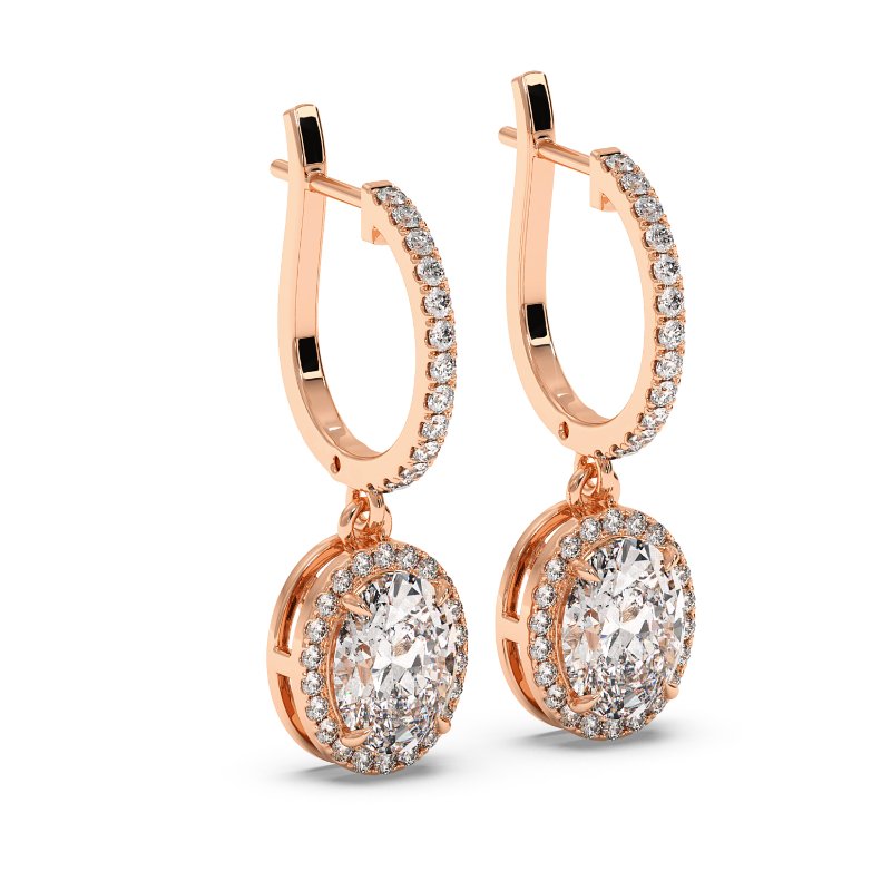 18K Rose Gold Helena Earrings