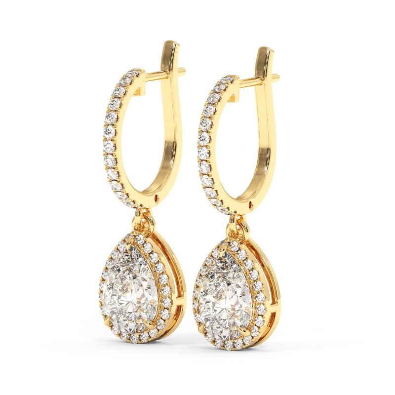 18K Yellow Gold Helena Earrings