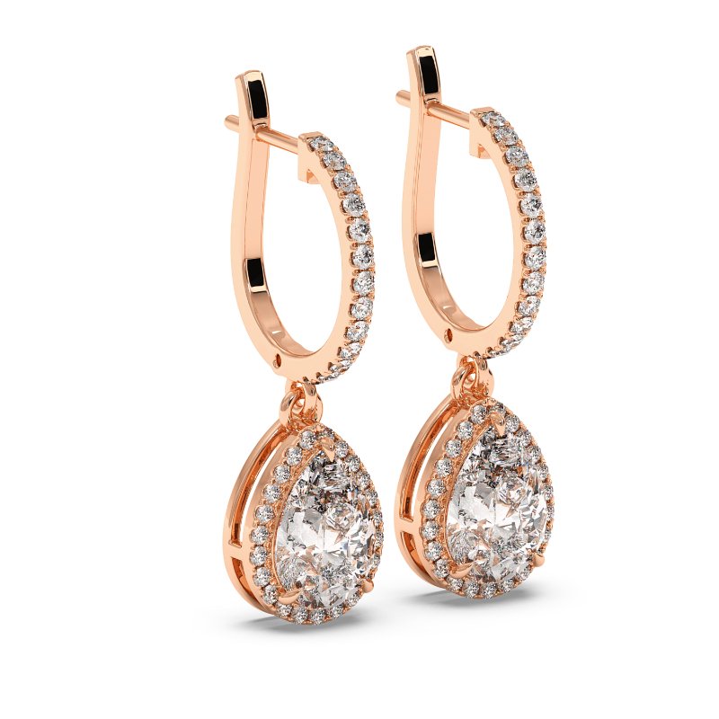 18K Rose Gold Helena Earrings