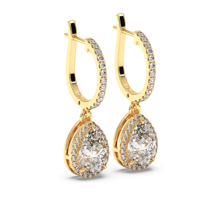 18K Yellow Gold Helena Earrings