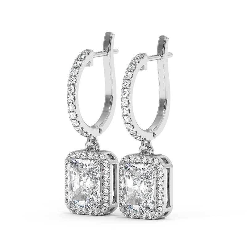 18K White Gold Helena Earrings