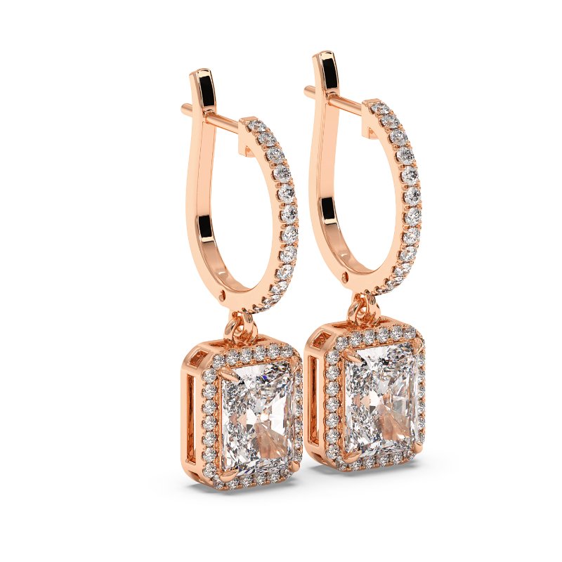 18K Rose Gold Helena Earrings