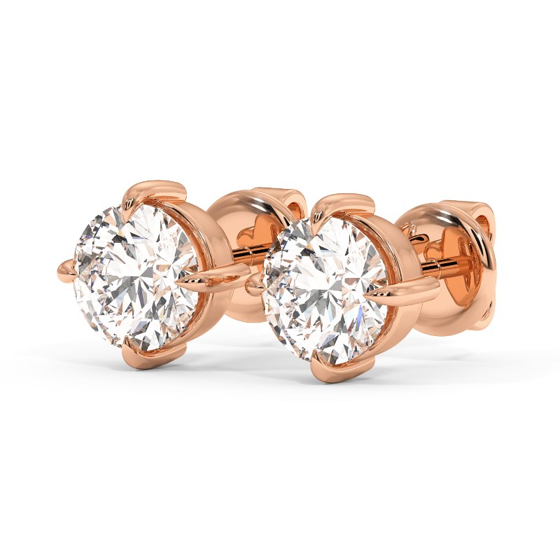 18K Rose Gold Georgia Earrings