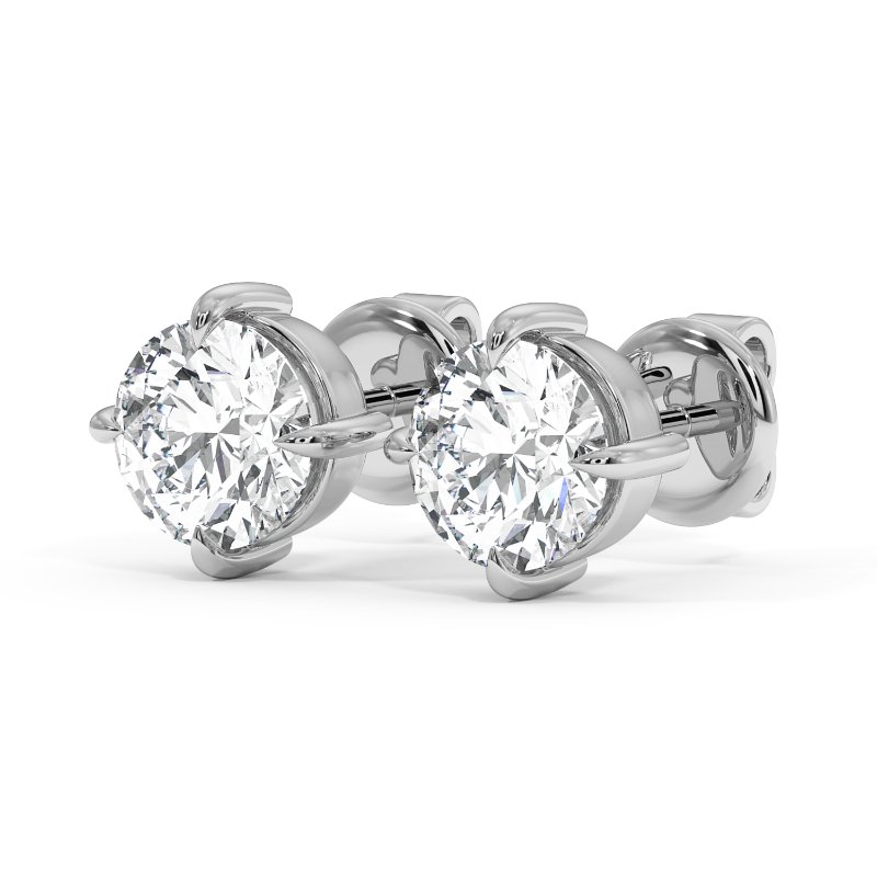 18K White Gold Georgia Earrings