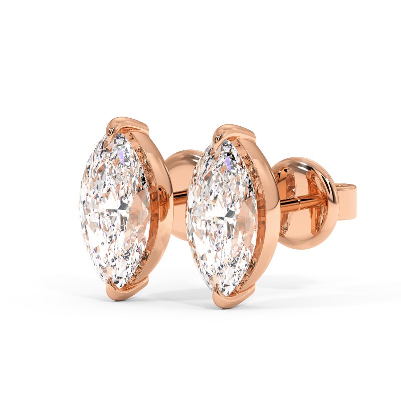 18K Rose Gold Georgia Earrings