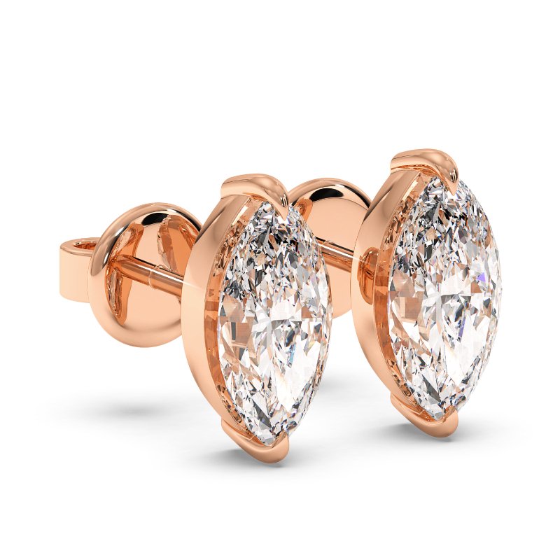 18K Rose Gold Georgia Earrings