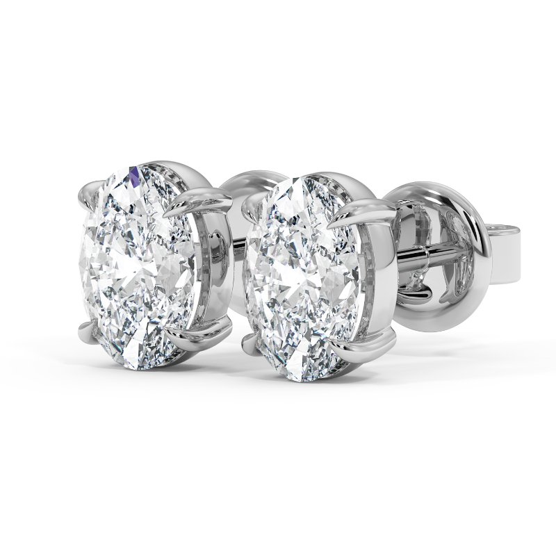 18K White Gold Georgia Earrings