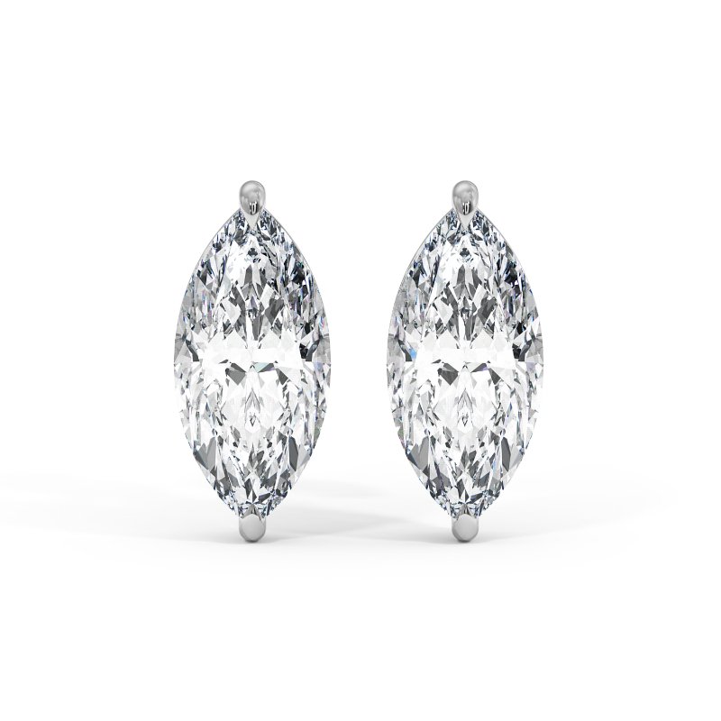 18K White Gold Savannah Earrings