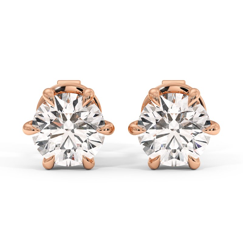 18K Rose Gold Brooke Earrings