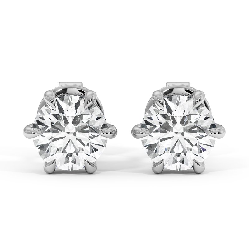 18K White Gold Brooke Earrings