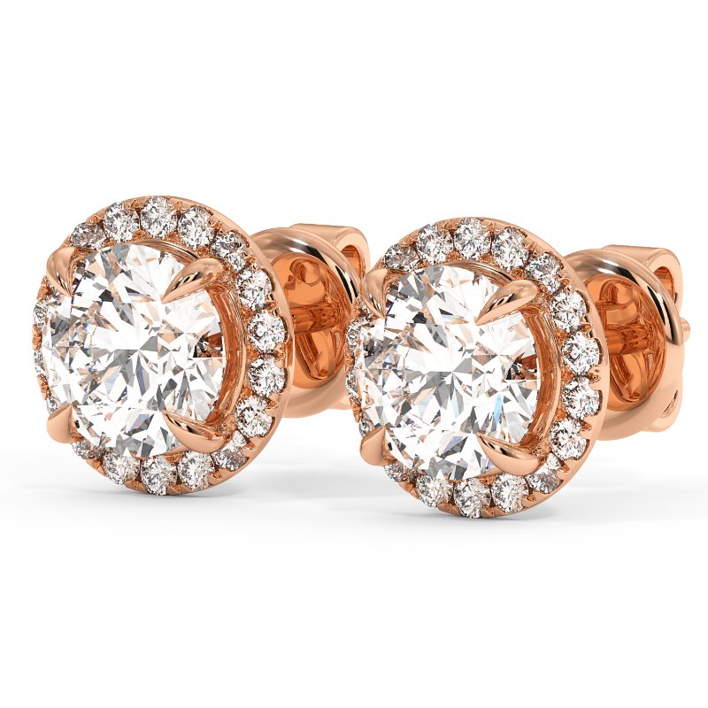 18K Rose Gold London Earrings