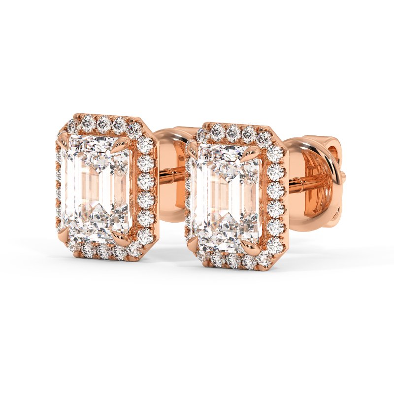 18K Rose Gold London Earrings