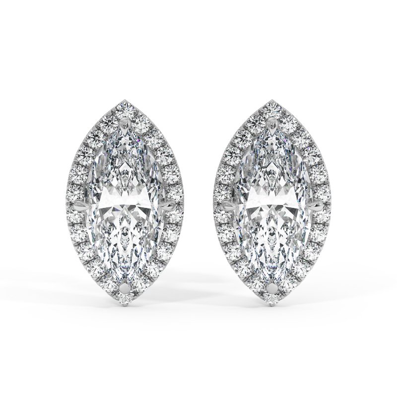 18K White Gold London Earrings