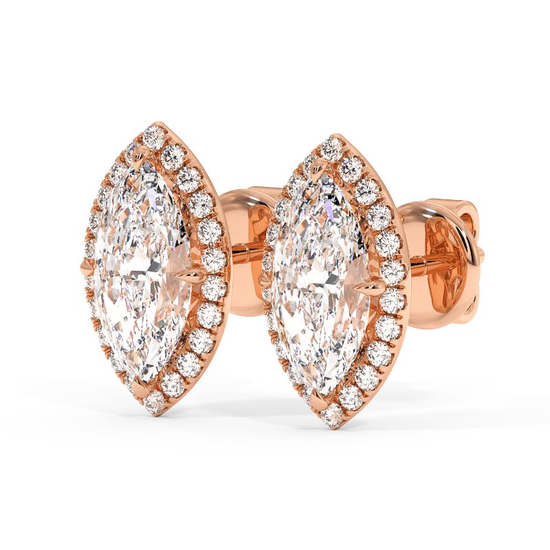 18K Rose Gold London Earrings