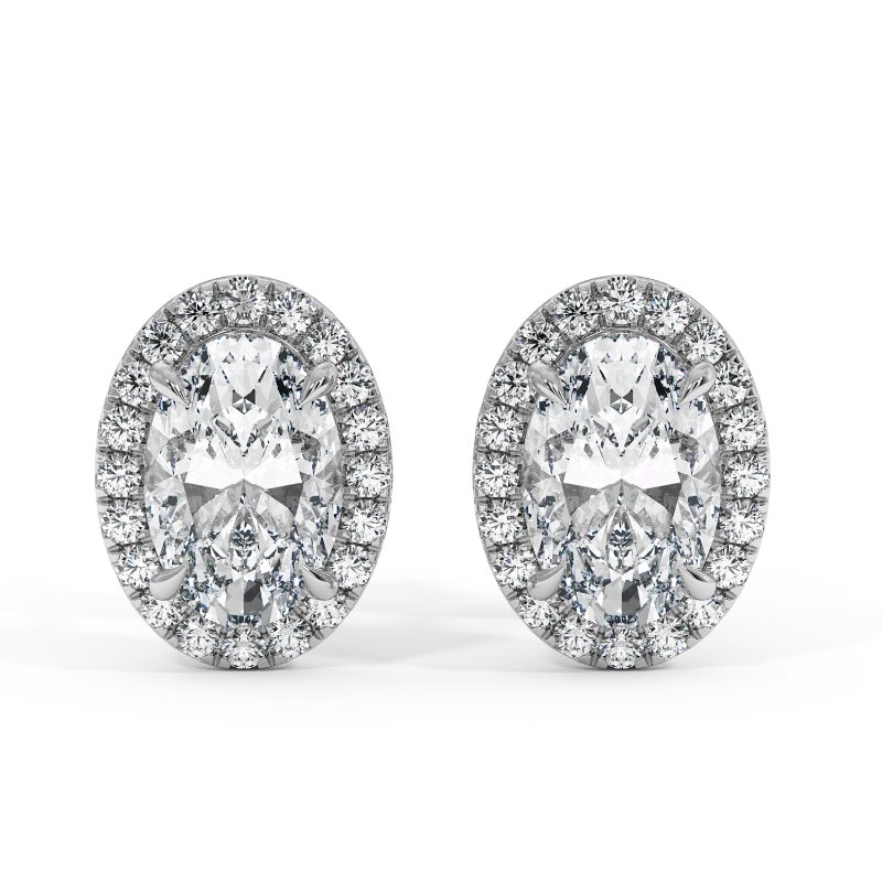 18K White Gold London Earrings