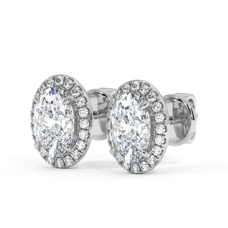 18K White Gold London Earrings