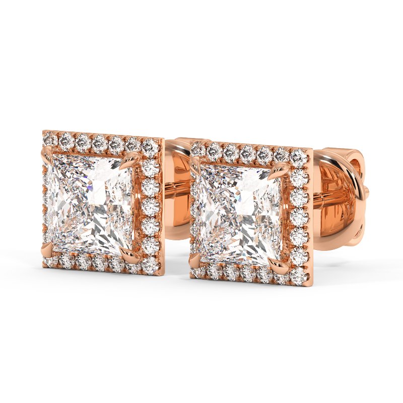 18K Rose Gold London Earrings