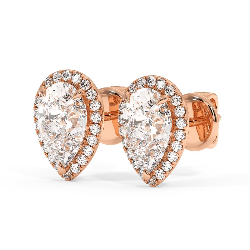 18K Rose Gold London Earrings