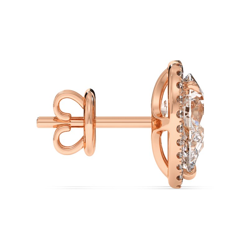 18K Rose Gold London Earrings