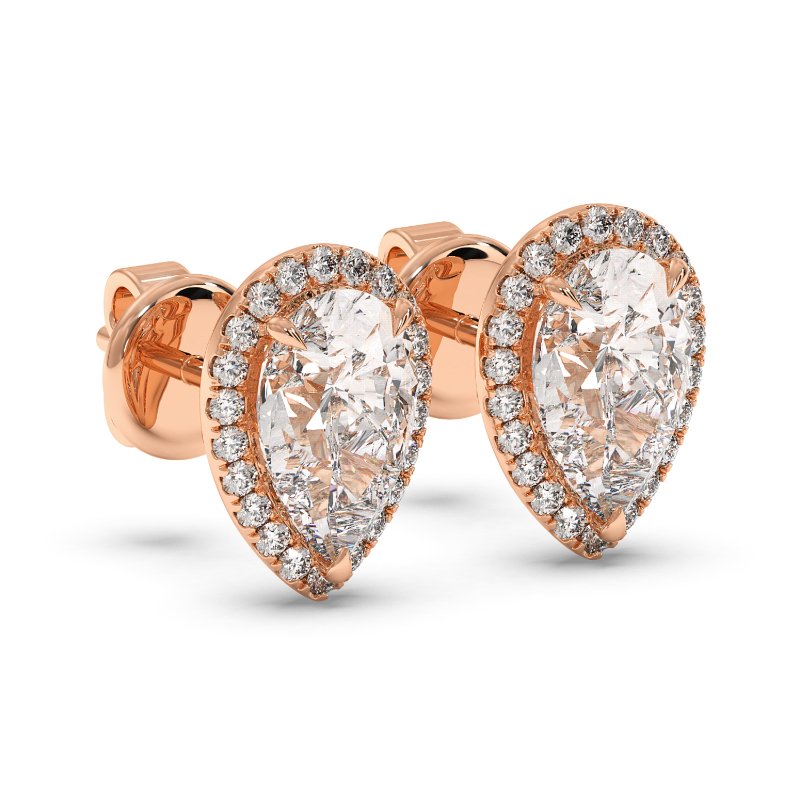 18K Rose Gold London Earrings