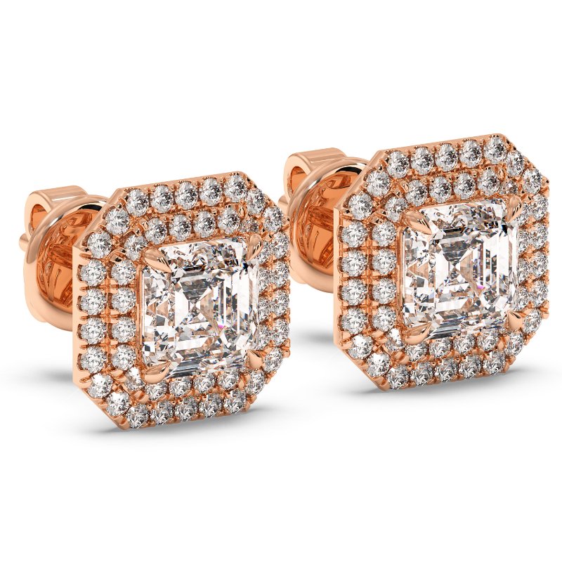 18K Rose Gold Aspen Earrings