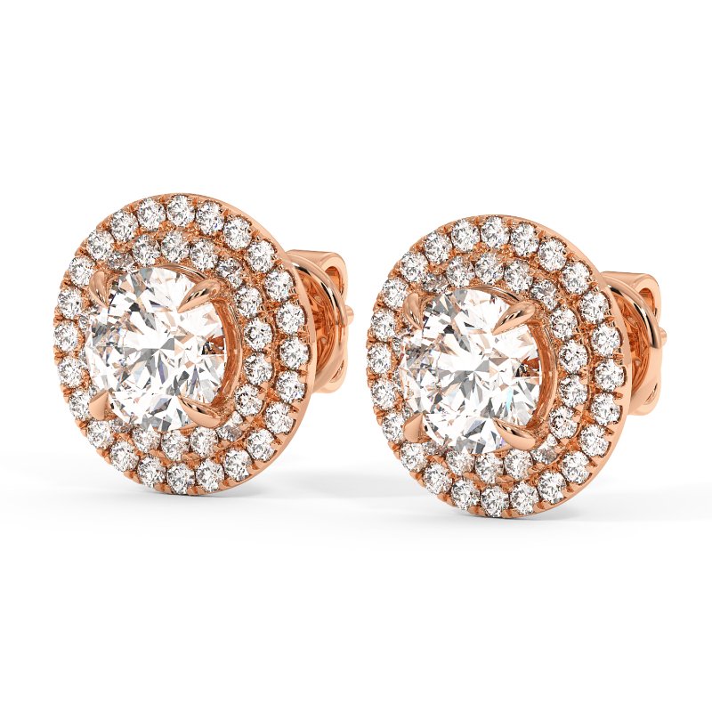 18K Rose Gold Aspen Earrings