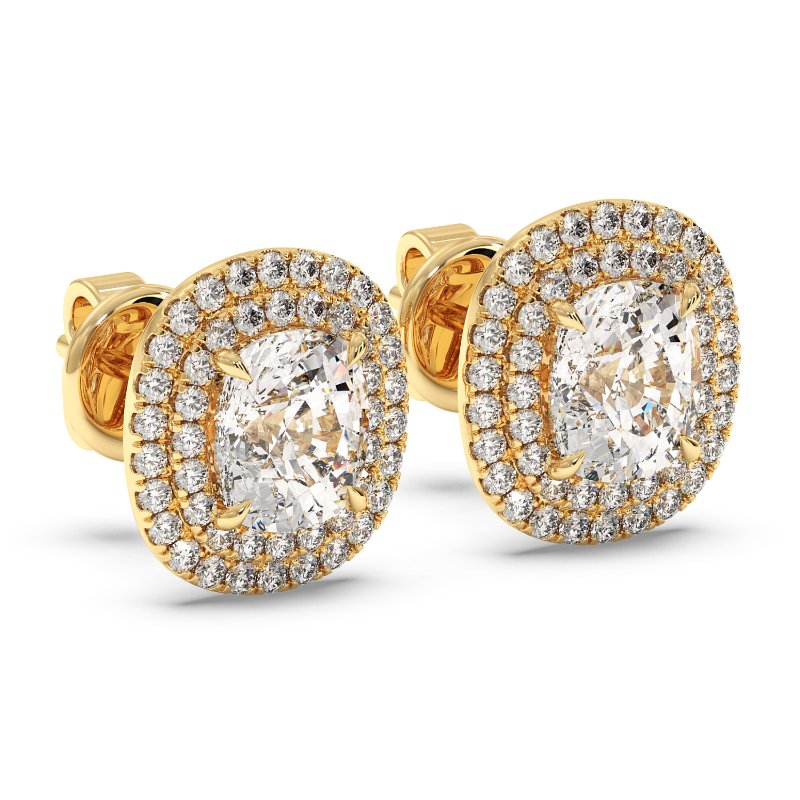 18K Yellow Gold Aspen Earrings