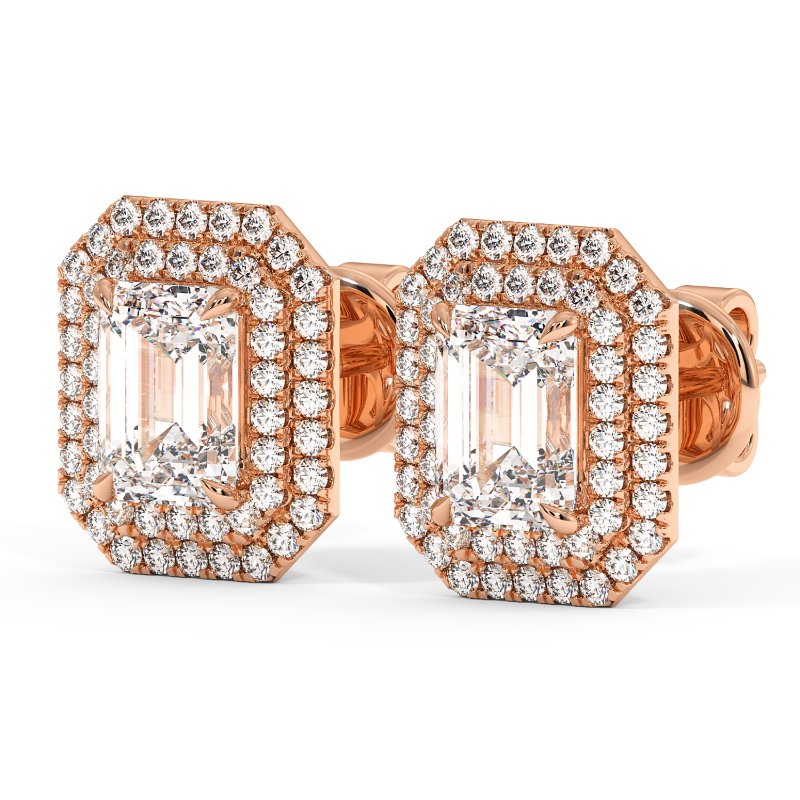 18K Rose Gold Aspen Earrings