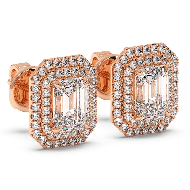 18K Rose Gold Aspen Earrings