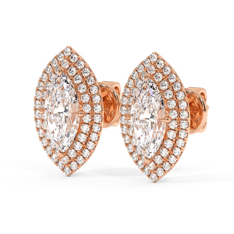 18K Rose Gold Aspen Earrings