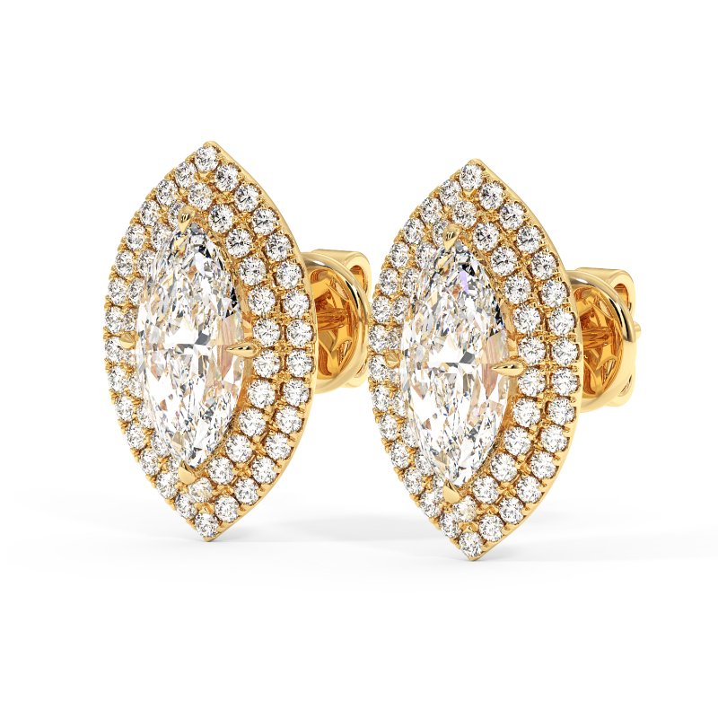 18K Yellow Gold Aspen Earrings