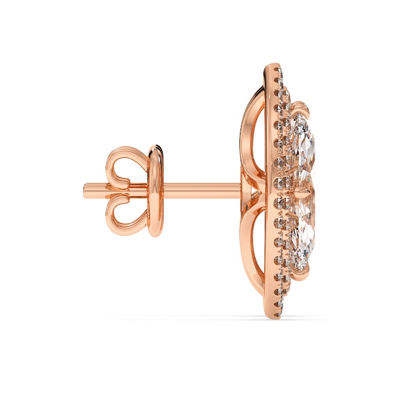 18K Rose Gold Aspen Earrings