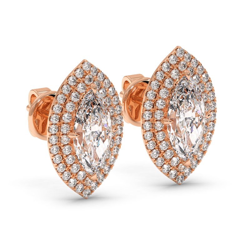 18K Rose Gold Aspen Earrings