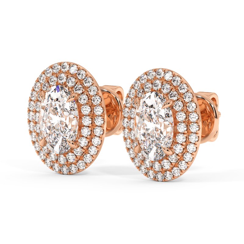 18K Rose Gold Aspen Earrings