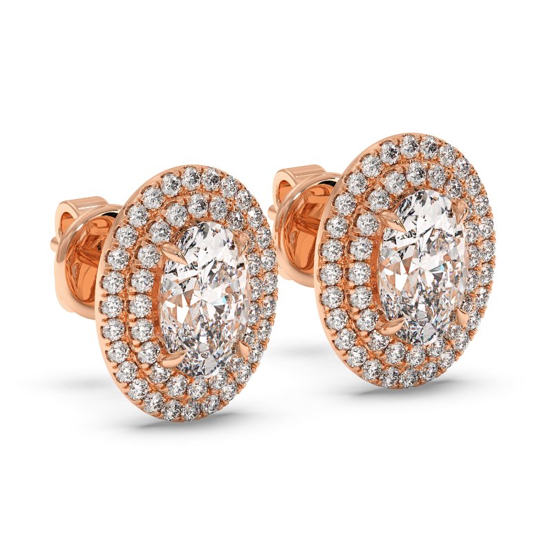 18K Rose Gold Aspen Earrings