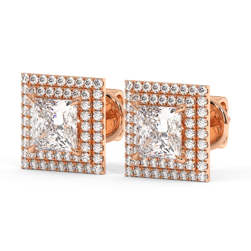 18K Rose Gold Aspen Earrings