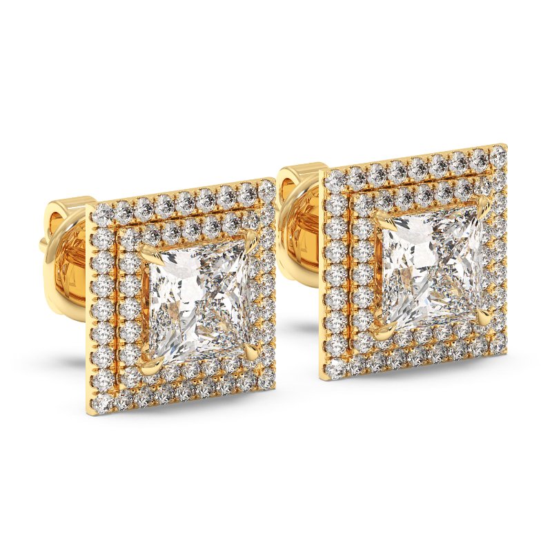 18K Yellow Gold Aspen Earrings